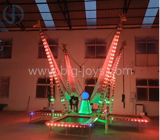4 persons Giraffe bungee with LED lights